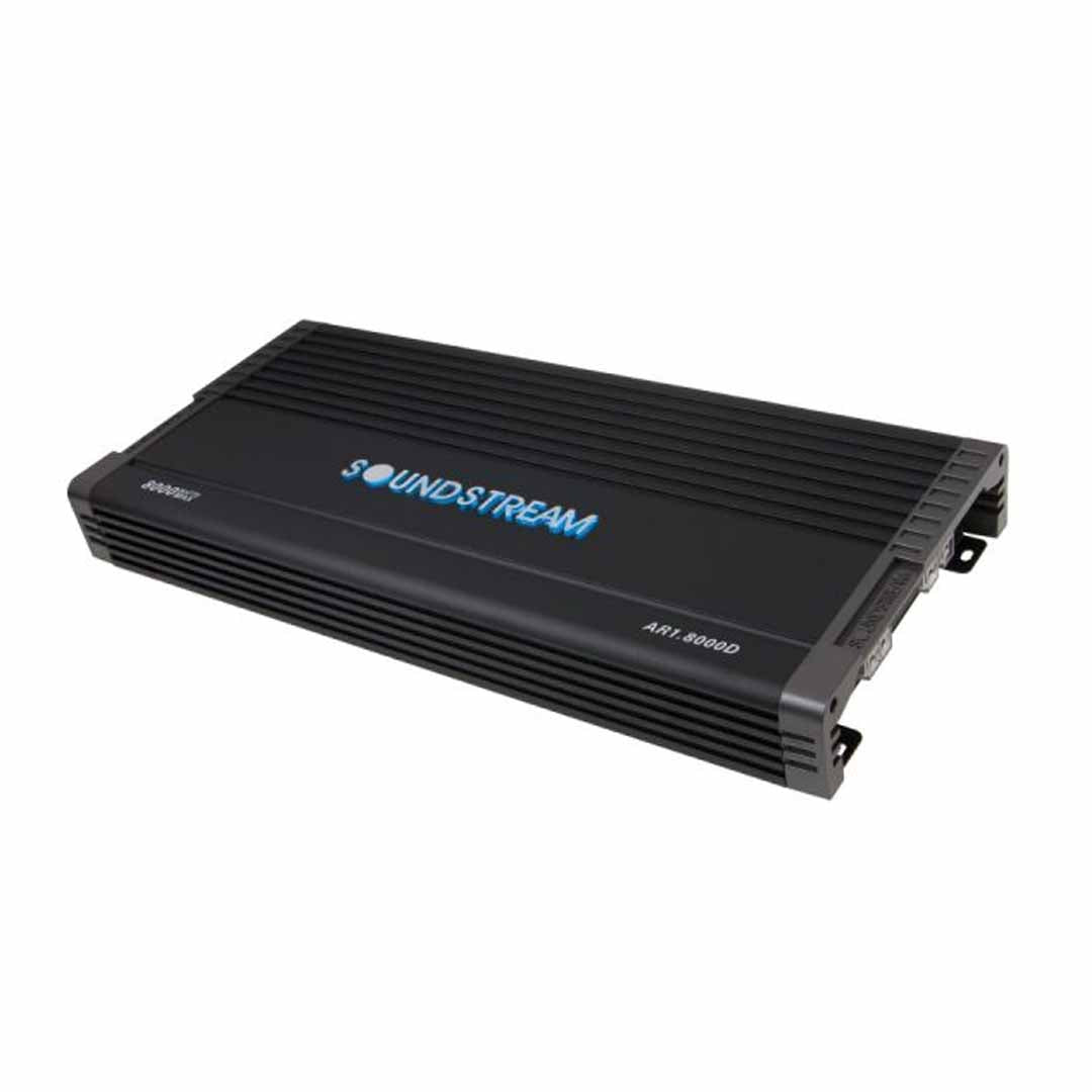 Soundstream AR1.8000D, Arachnid Monoblock Class D Amplifier w/Bass Knob - 8,000W