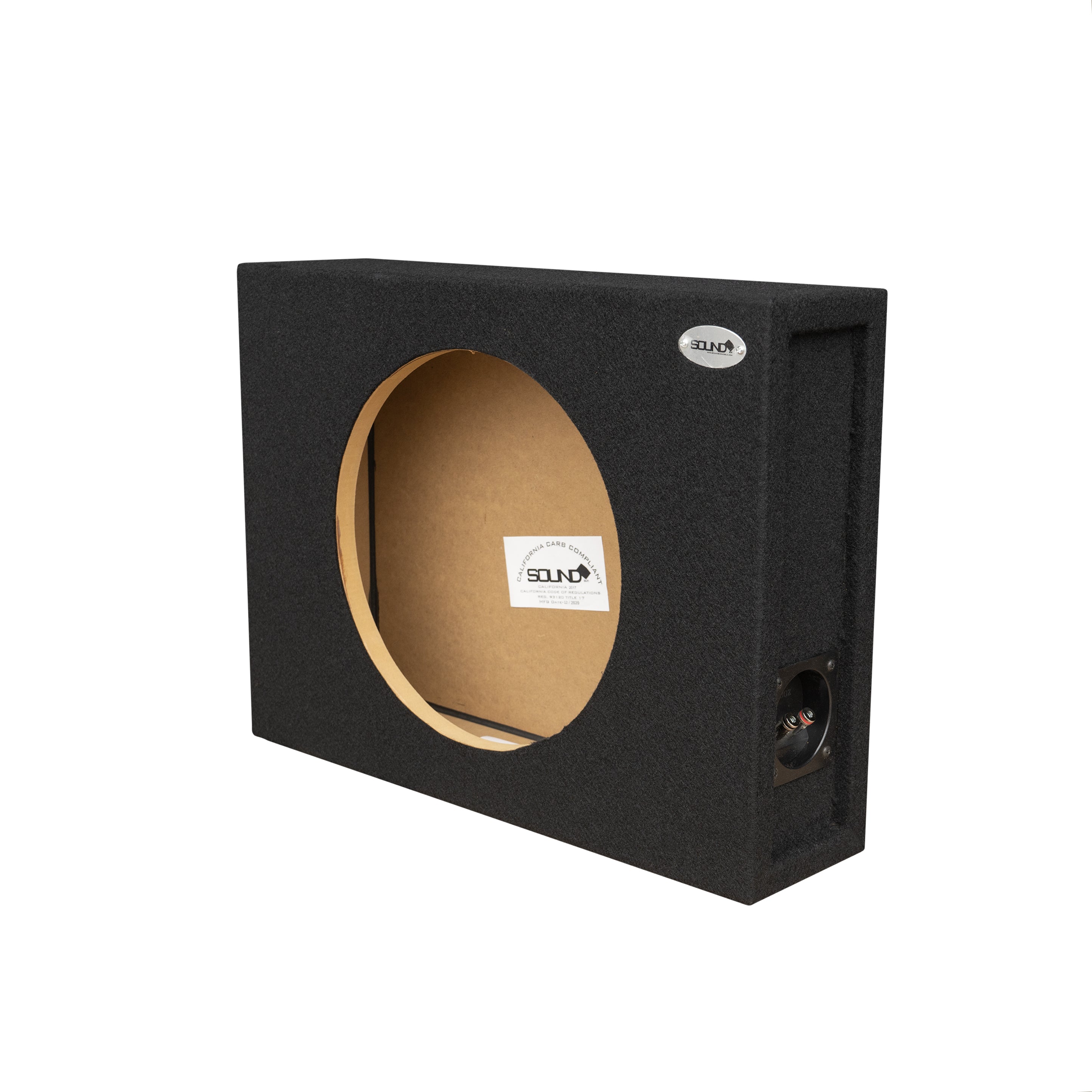 SoundBox Universal Single 12" Sealed Subwoofer Enclosure, Shallow Truck (Pair)