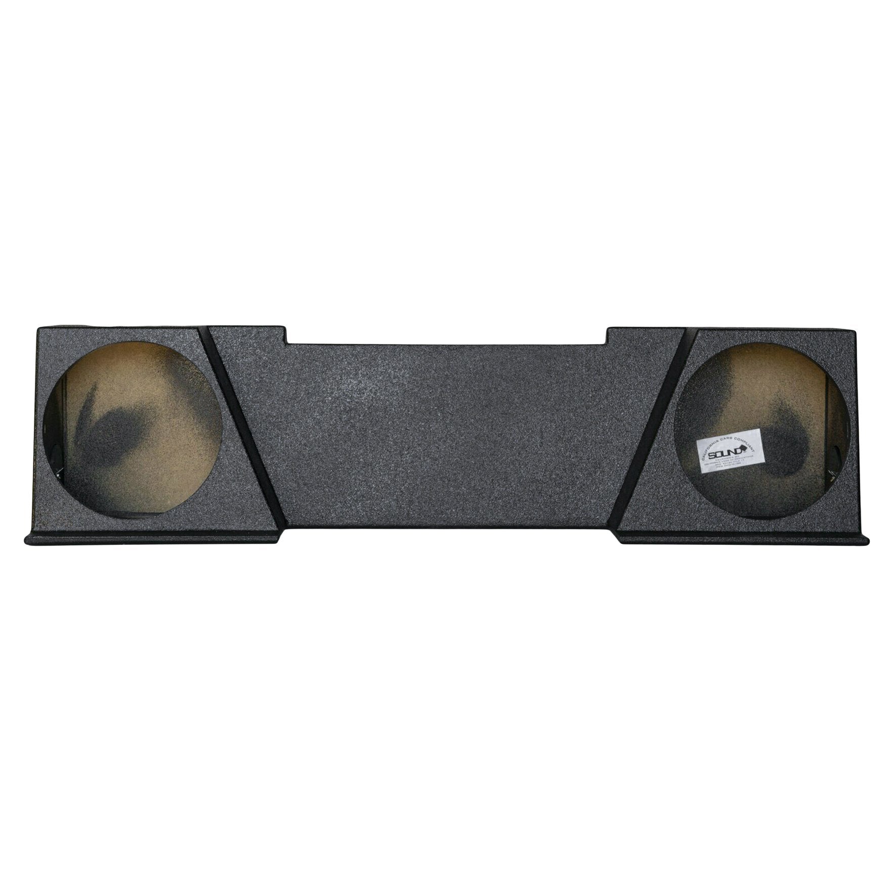 SoundBox Chevy Silverado / GMC Sierra Extended Cab 2008-2013 Dual 10" Subwoofer Enclosure, BedLiner