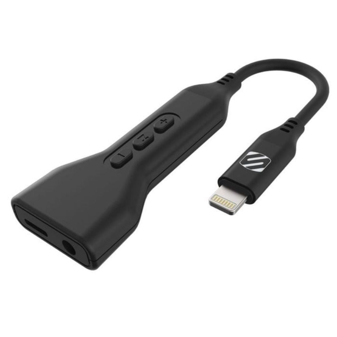Scosche I3AAP, Headphone/Aux Adaptor w/ Pass Through Power For Lightning Devices