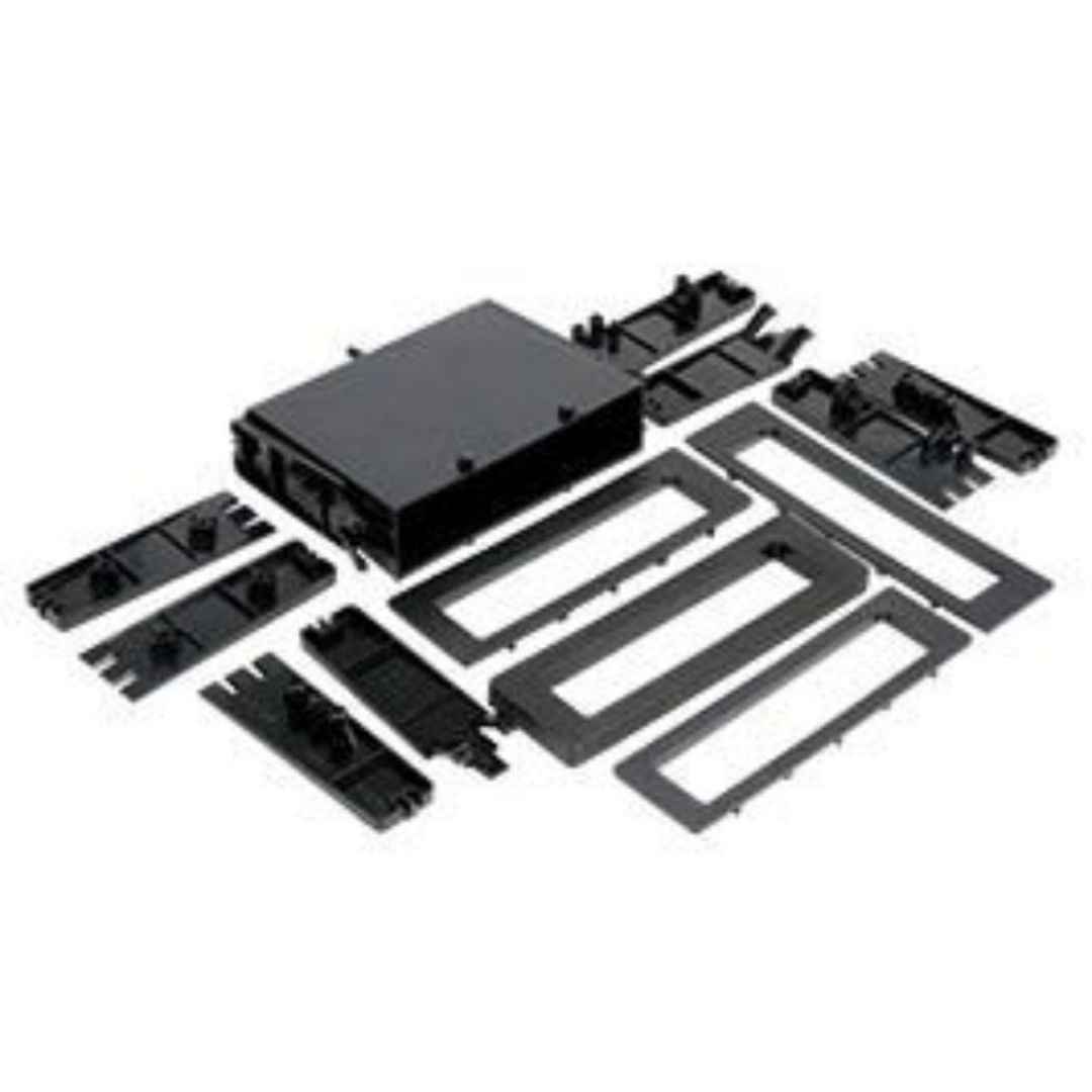 Scosche UP9900B, 1978-2004 Import / Domestic Pocket Kit For ISO DIN & DIN Installations, Factory Brackets Req.