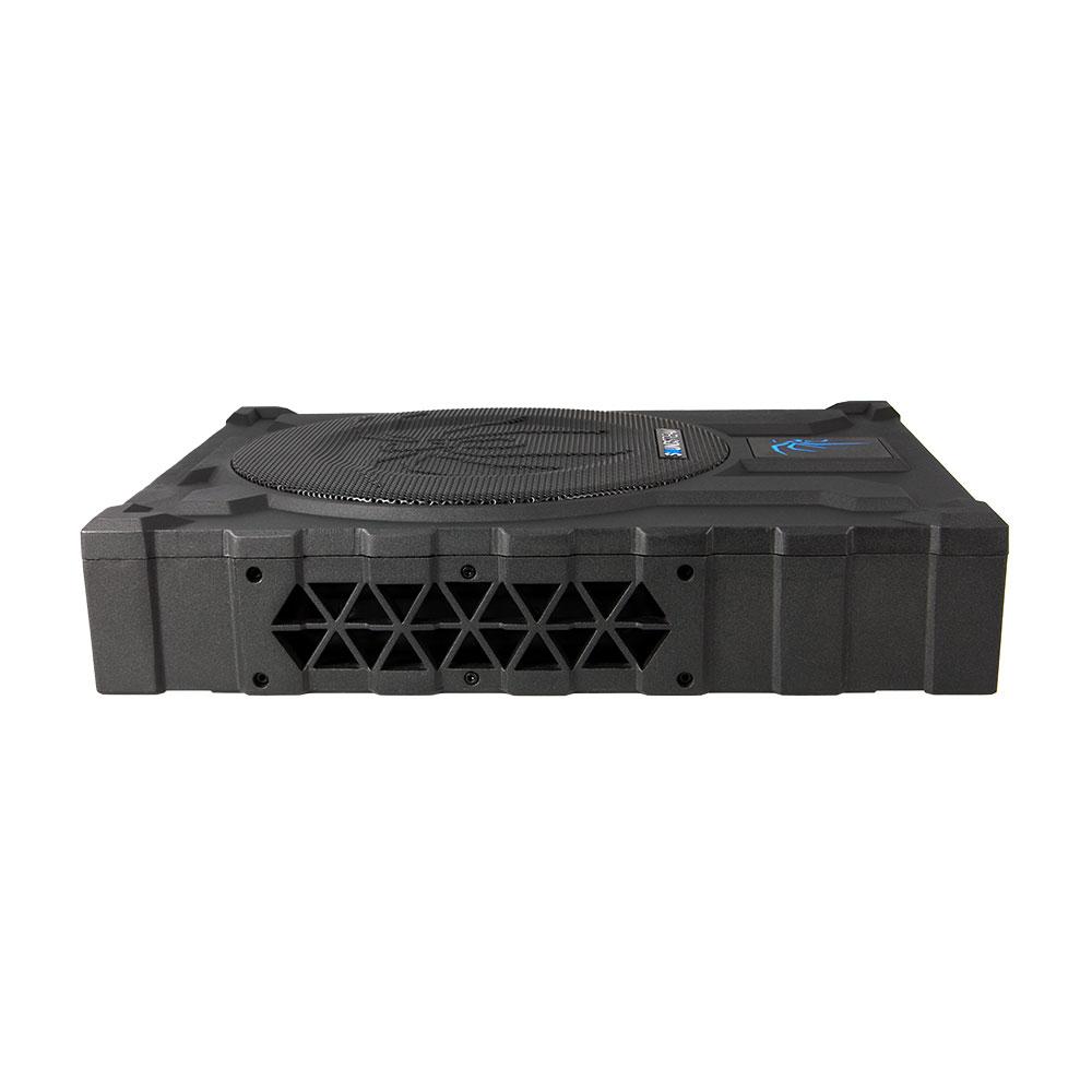 Soundstream USB-10P, Powered Shallow Under Seat 10" Subwoofer Enclosure w/ 2 Passive Radiators, 1000W