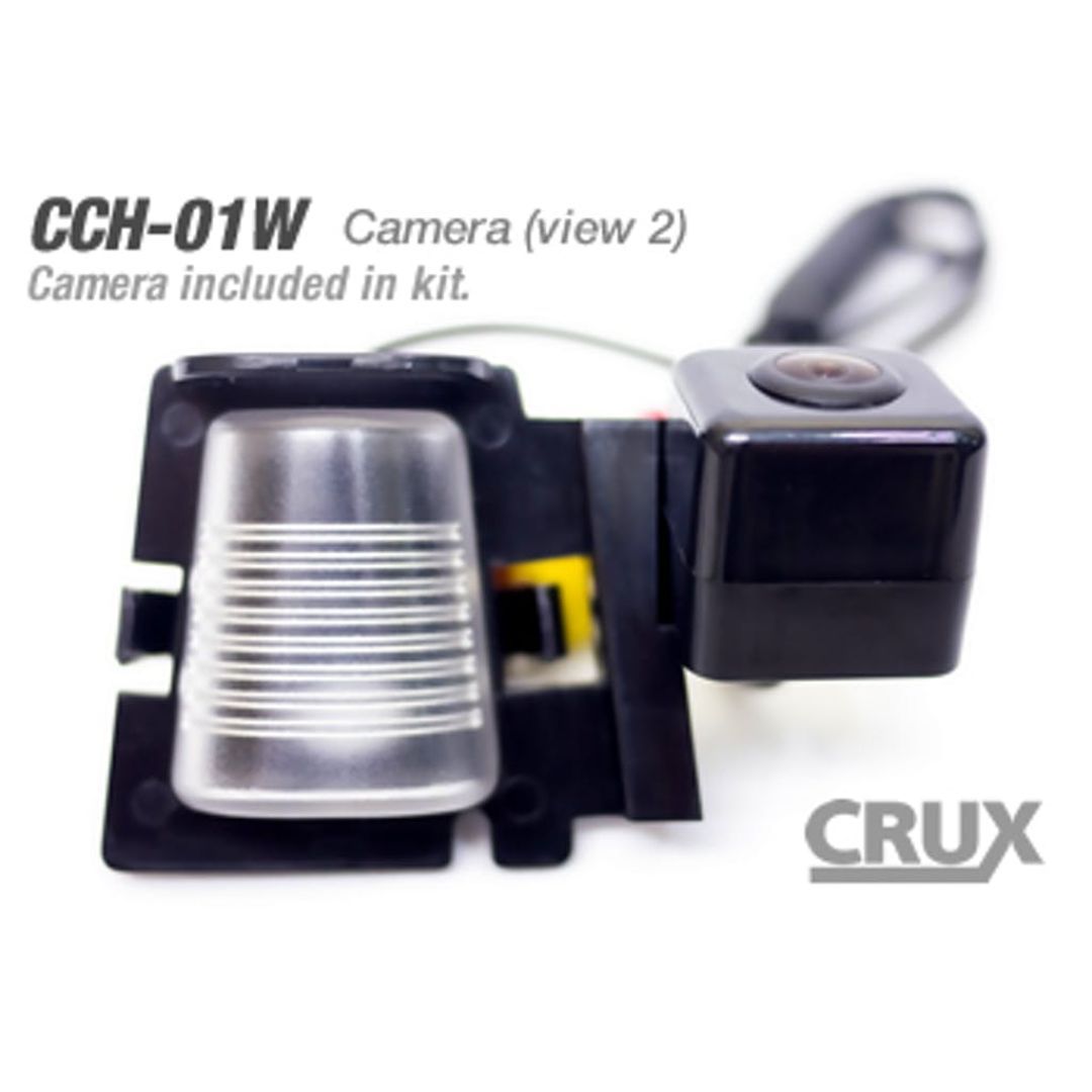 Crux RVCCH-75W, Rear-View & VIM Integration with Camera For Jeep Wrangler (License Plate Light Camera Included)