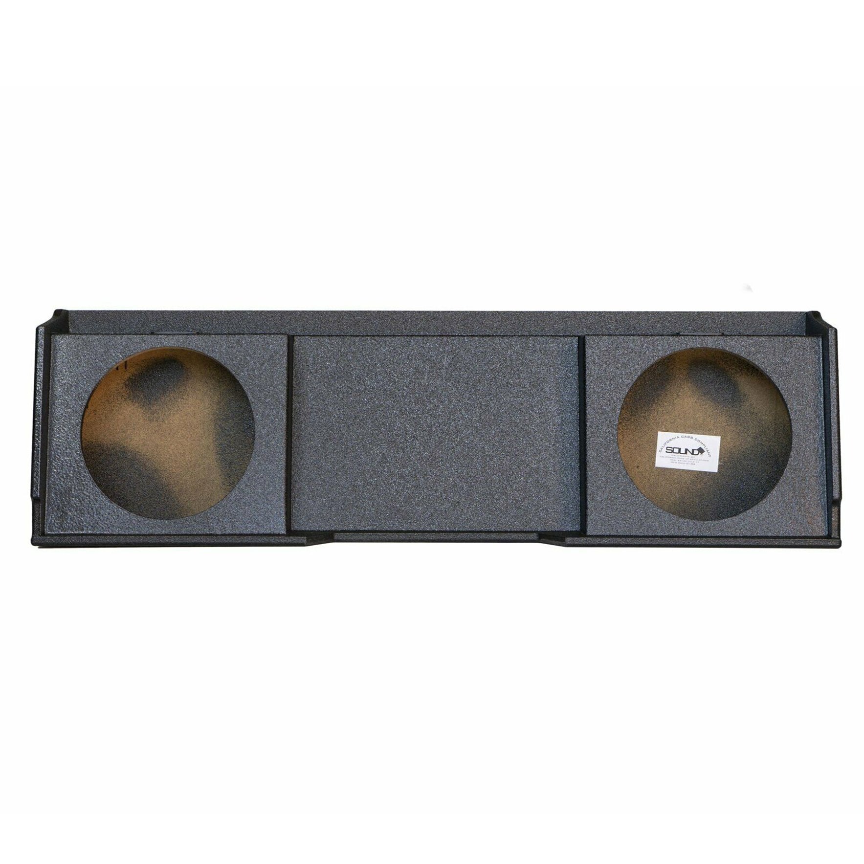 SoundBox Chevy Silverado / GMC Sierra Extended Cab 1999-2006 Dual 12" Subwoofer Enclosure, BedLiner