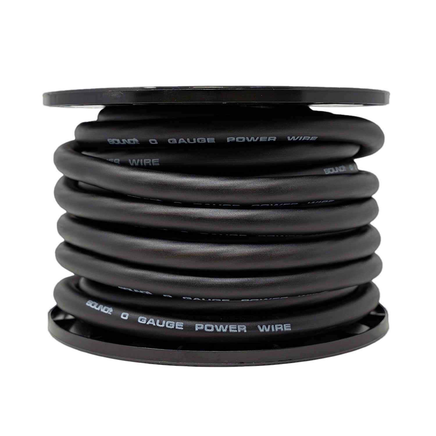 SoundBox PW0-50BK, 0 Gauge 50 Ft. OFC Copper Amplifier Power / Ground Wire Spool, Black