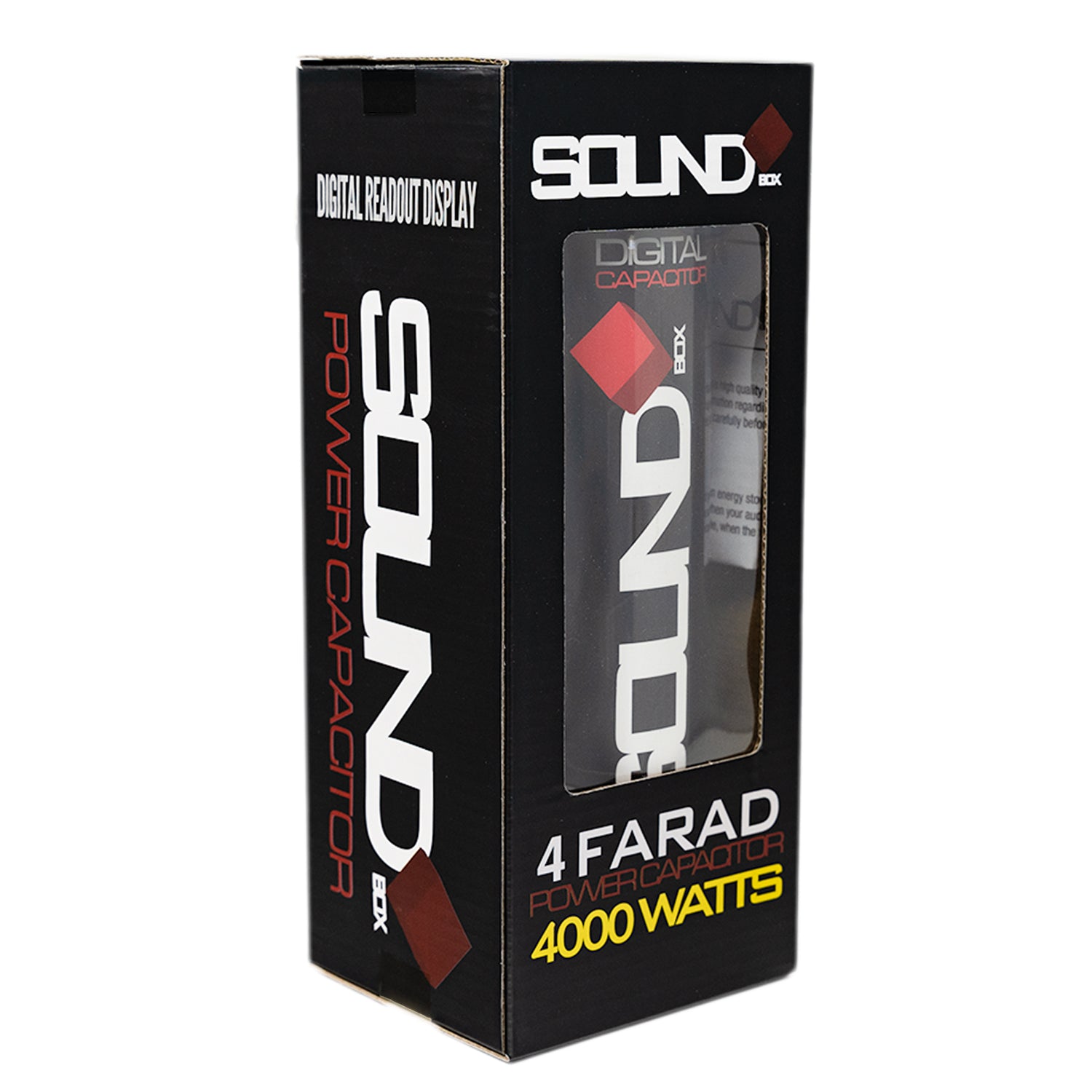 SoundBox SCAP4D, 4 Farad Digital Capacitor w/ Distribution Top