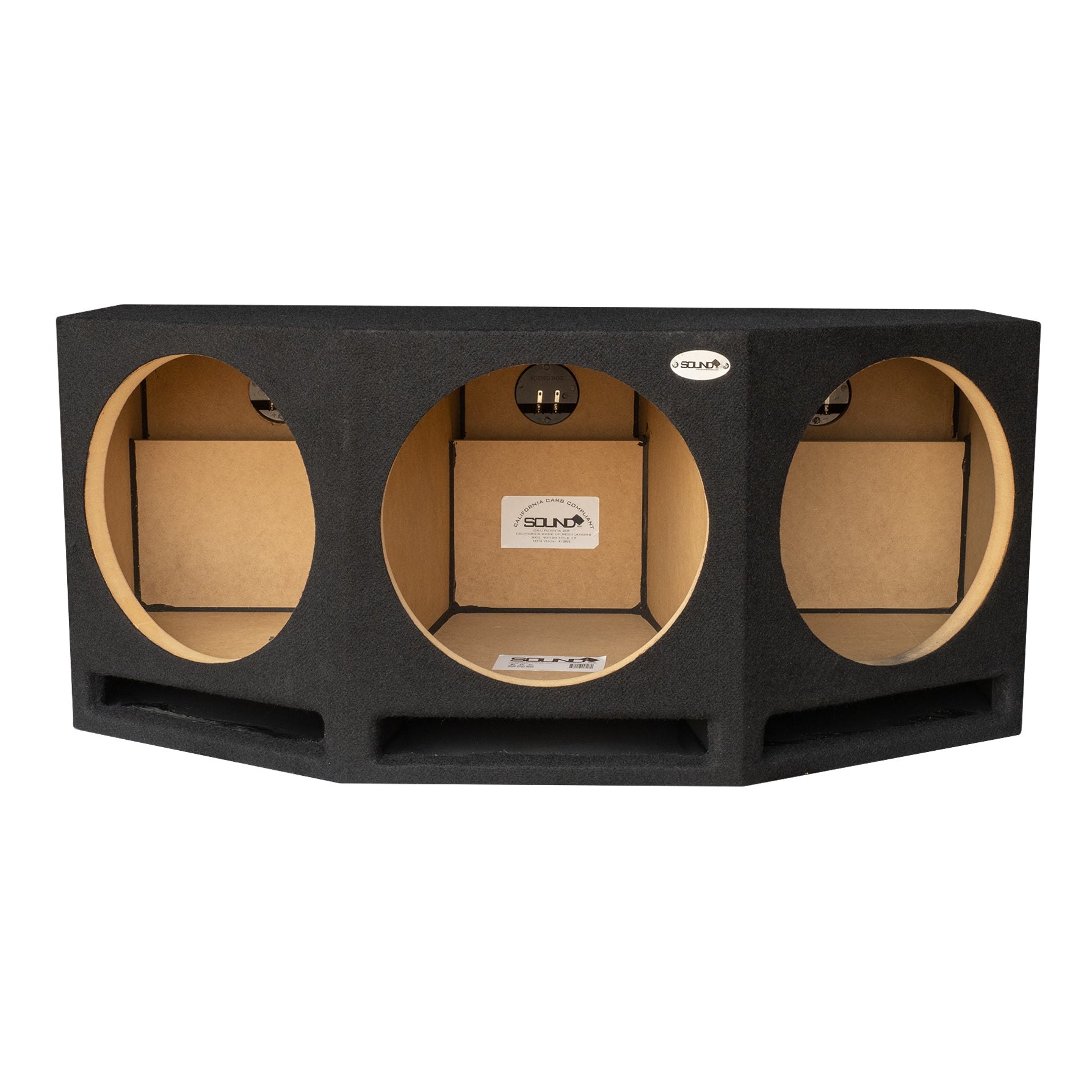 SoundBox ProLine Triple 12" Vented Subwoofer Enclosure, Angle