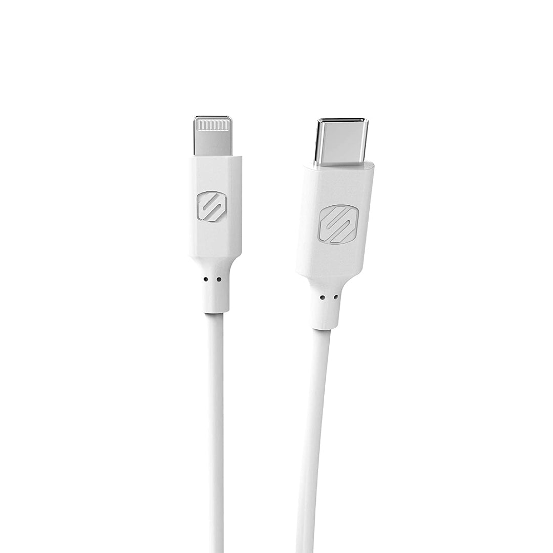 Scosche Ci44WT-SP, Type C to Lightning Power Delivery 4 Foot Cable - White