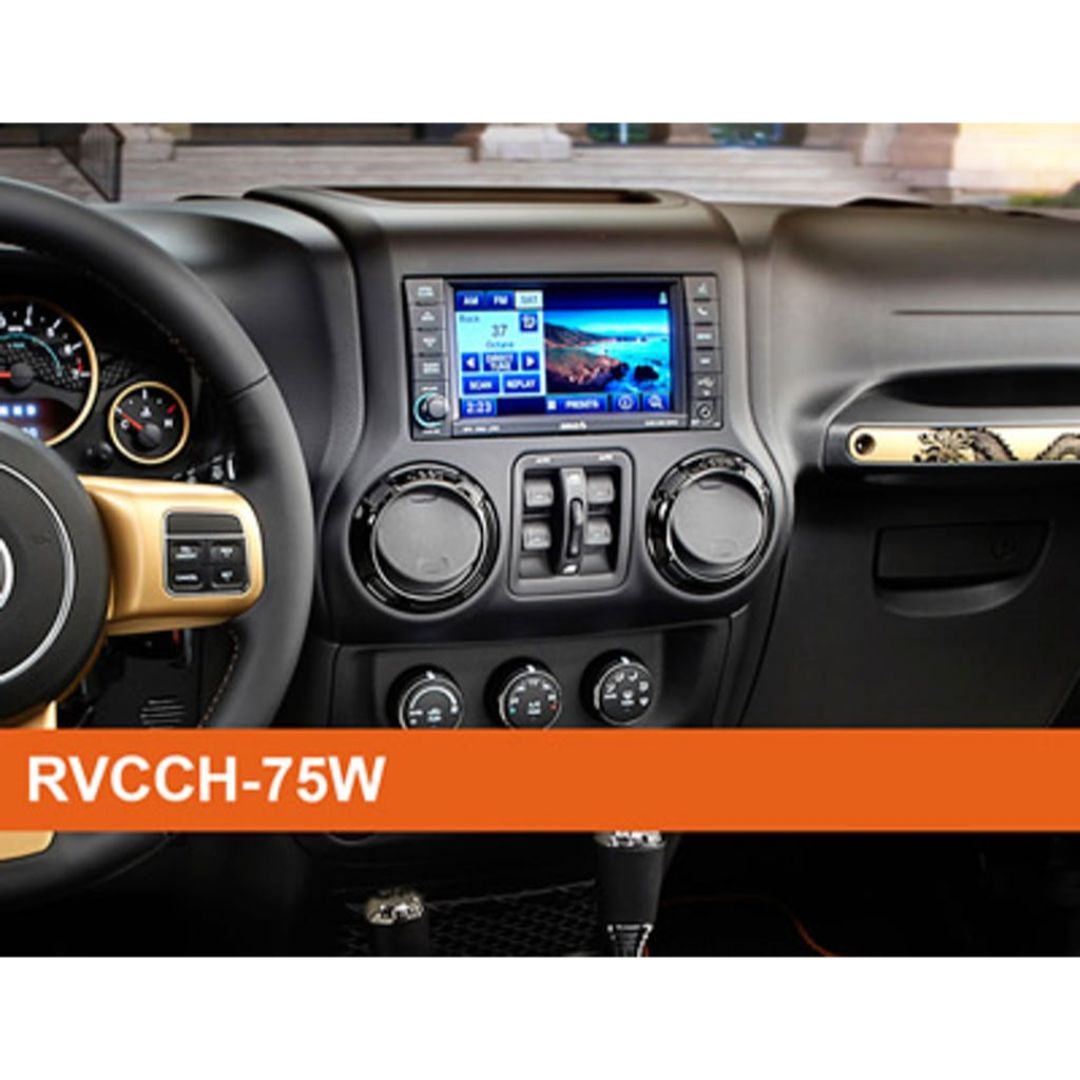 Crux RVCCH-75 , Rear-View Integration Interface & Kit for Chrysler, Dodge & Jeep Vehicles with MYGIG (Camera Included)