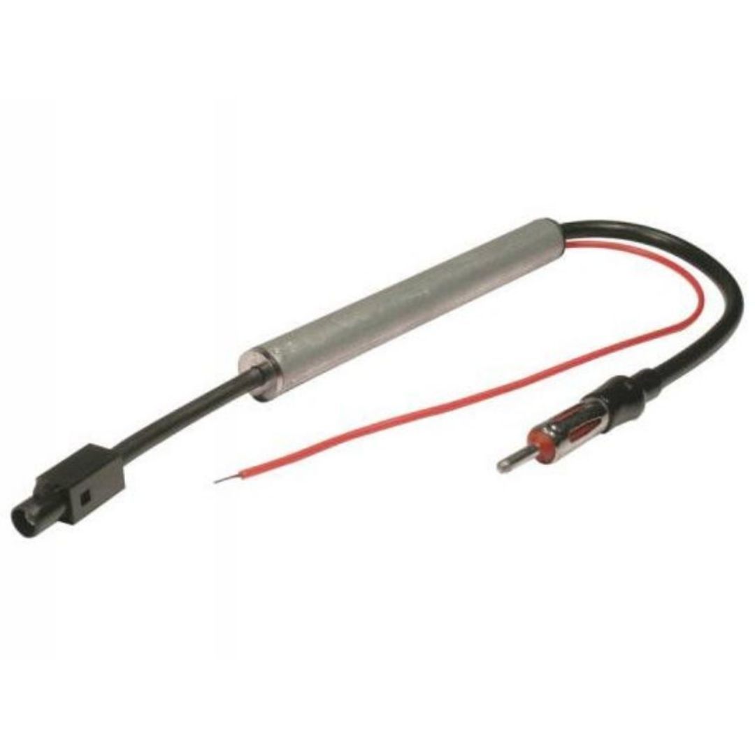 Scosche VWA4B, 2000-Up Select Audi / BMW / Volkswagen Amplified Antenna Adapter; +12V Power Injected