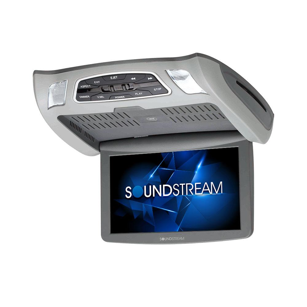 Soundstream VCM-103DMH, 10.3" Ceiling Mount DVD Entertainment. Sys., Mobile Link, 3 Color Changeable