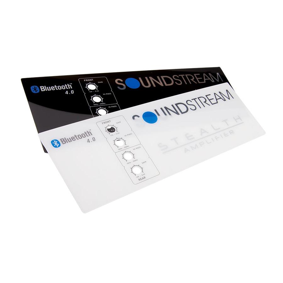 Soundstream ST4.1000DB, Stealth 4 Channel Class D Full Range Amplifier, Micro Size w/ Bluetooth - 1000W