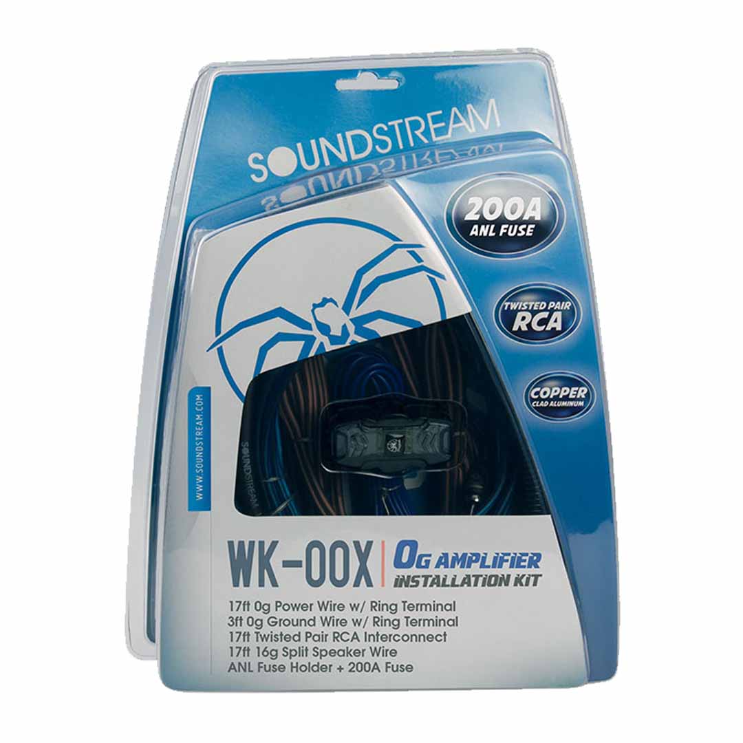 Soundstream WK-00X, 0 Gauge Amplifier Installation Kit w/150A ANL Fuse