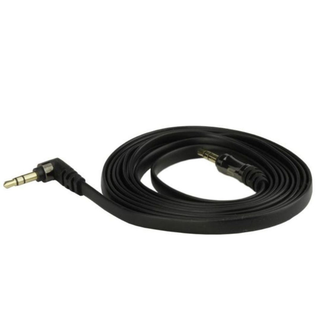 Scosche AUX6FBK, 90 Degree Angle 3.5mm Audio Cable 6FT (Black)