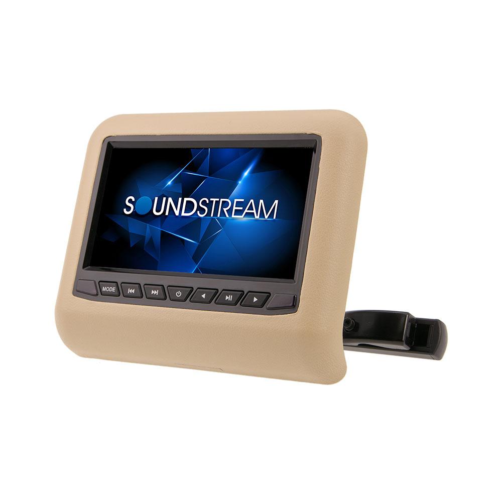 Soundstream SHAD-9H, Headrest Mount DVD w/ 9" LCD & MobileLink, 3 Color Changeable