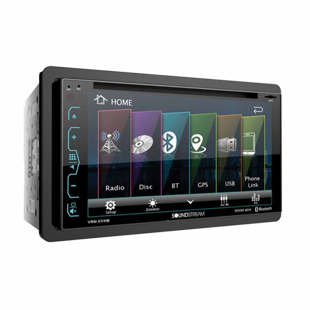 Soundstream VRN-65HB, 2-DIN AptiX Source Unit w/ iGO GPS, PhoneLink, Bluetooth, & 6.2" LCD