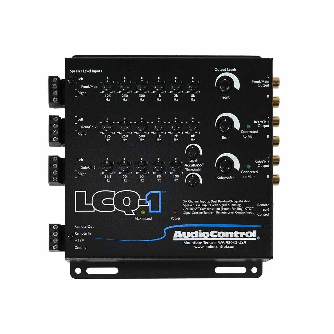 AudioControl LCQ-1, 6 Channel Line Out Converter with EQ and AccuBass