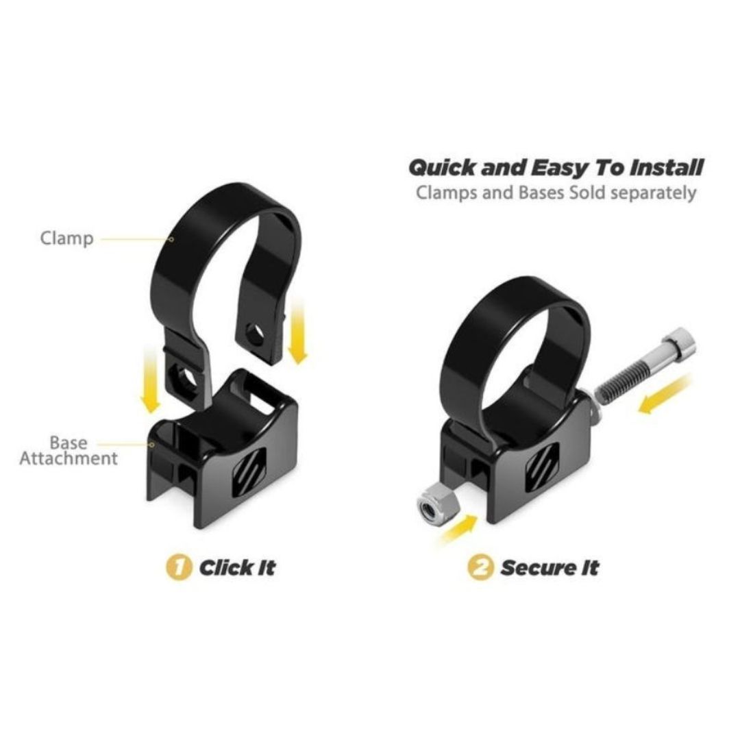 Scosche PSM31002, Baseclamp Magicmount Pro Base (Requires 1 Clamp - Not Included)