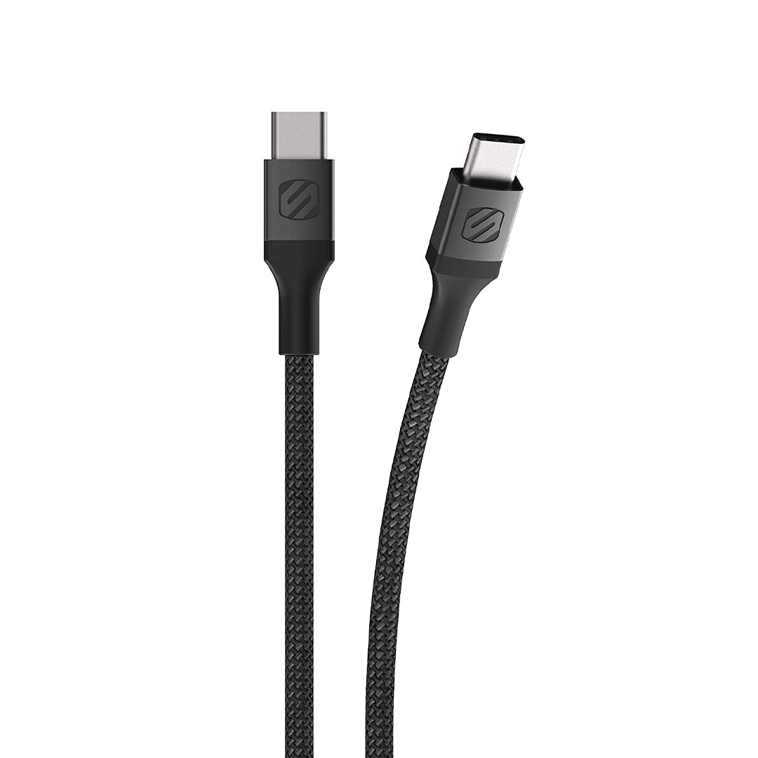 Scosche CCB10-SP, USB C to C Braided 10 Foot (Space Grey)
