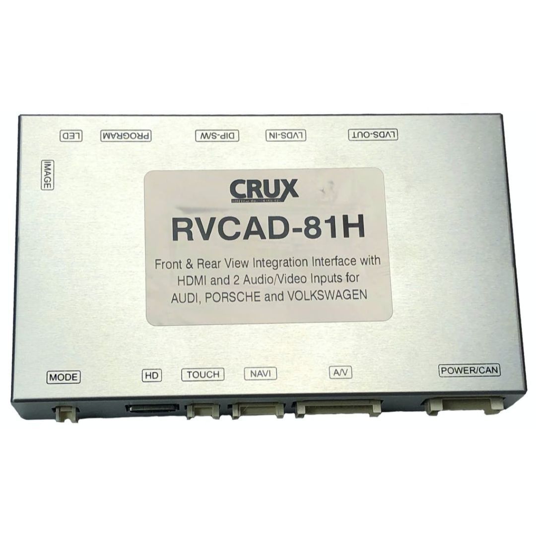 Crux RVCAD-81H, Front & Rear View Integration with HDMI Input for Audi Vehicles with MIB2 Systems