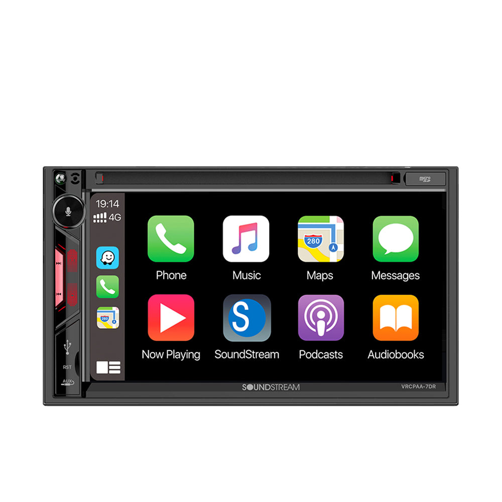 Soundstream VRCPAA-7DR, 7" Multimedia Receiver w/ CarPlay and Android Auto