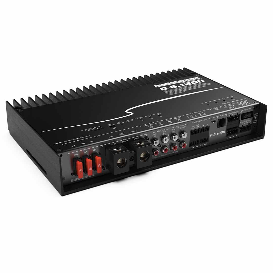 AudioControl D-6.1200, Matrix DSP Class D 6 Channel Car Amplifier w/ DSP
