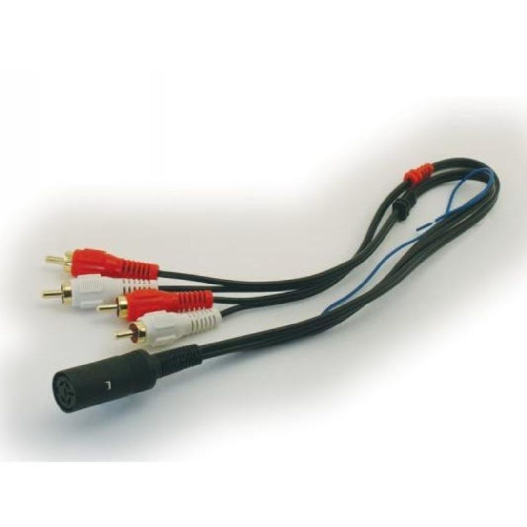 Scosche MI03B, 1987-2005 Mitsubishi Amplifier Retention Connector; 4 CH RCA To Dash/Amp Input