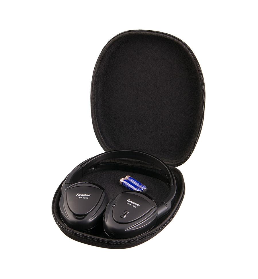 Power Acoustik HP-12S, Single 2 Channel IR Headphone Fold Flat