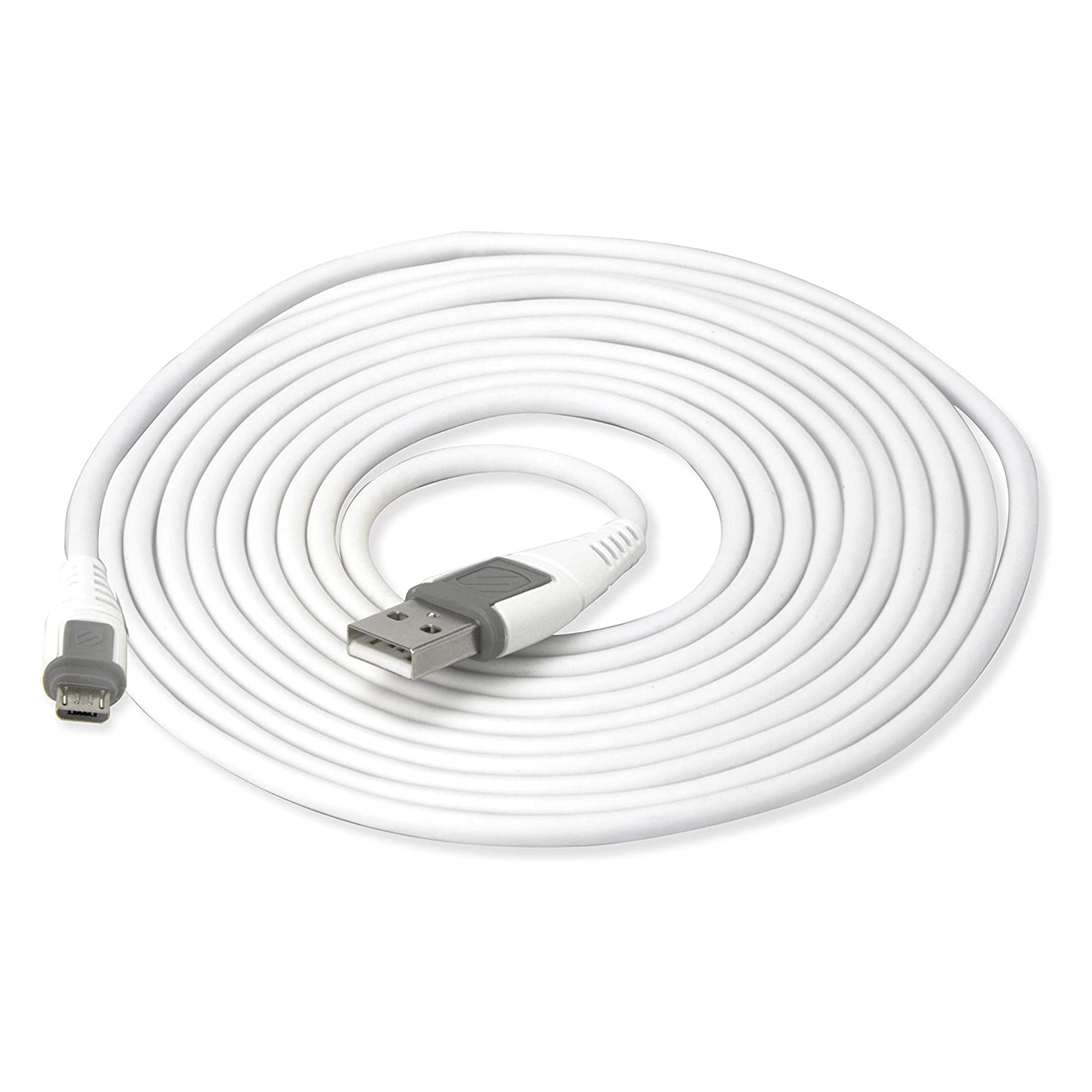 Scosche USBM10WT, USB Charge And Sync Cable 10' (White)