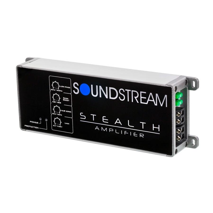Soundstream ST1.1000D, Stealth Monoblock Class D Amplifier, Micro Size, Bass Remote - 1000W