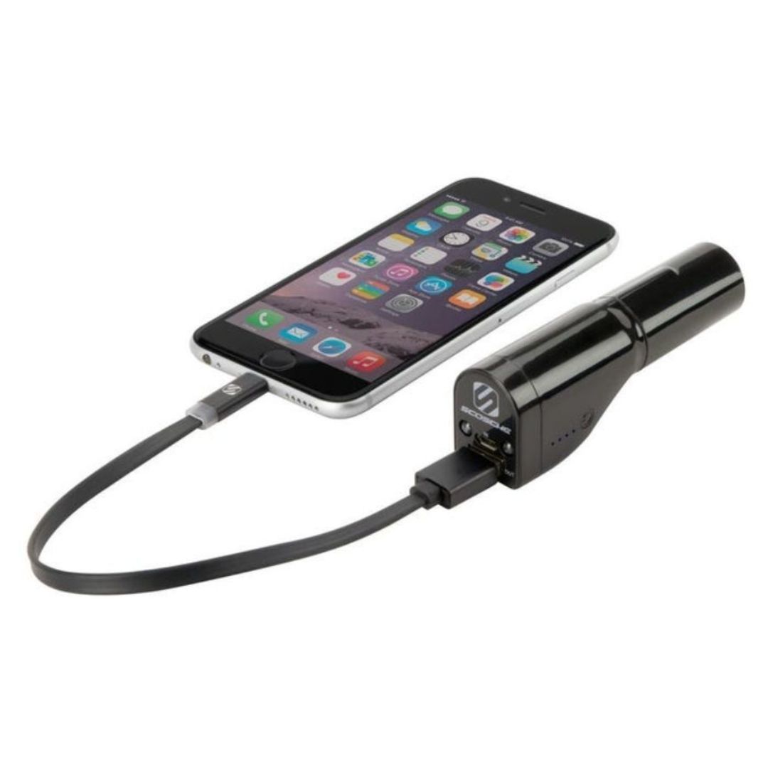 Scosche PBC71, 3-In-1 Power Bank w/ Emergency Flashlight (Black)