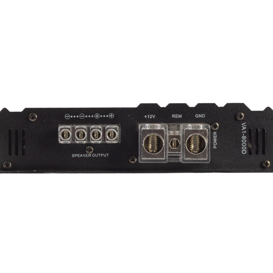 Power Acoustik VA1-8000D, Monoblock Class D w/Bass Remote Amplifier - 8000W