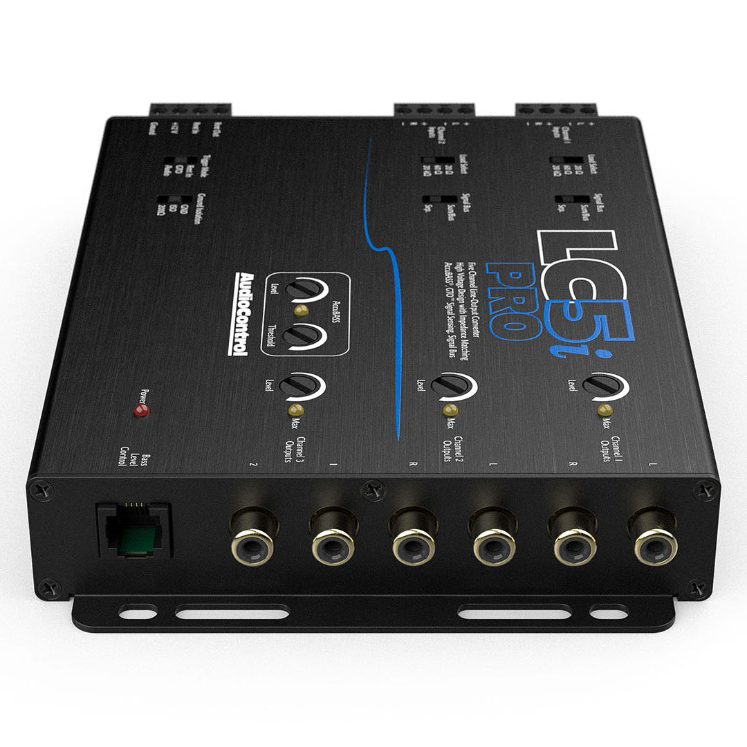 AudioControl LC5i Pro, 5 CH Line Out Converter w/ AccuBass & ACR-1 Dash Remote