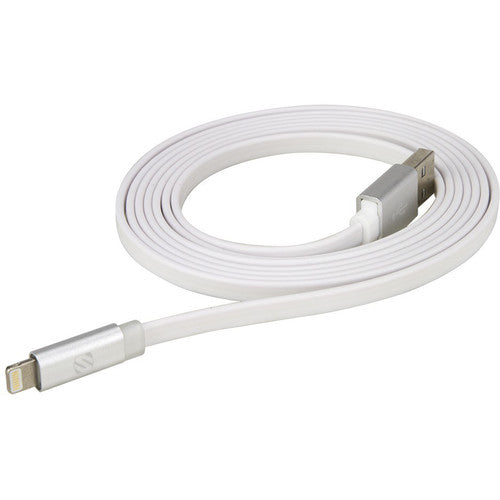 Scosche I3FLEDWT, Charge & Sync Cable w/ Charge LED For Lightning USB Devices - 3FT Cable Length (White)