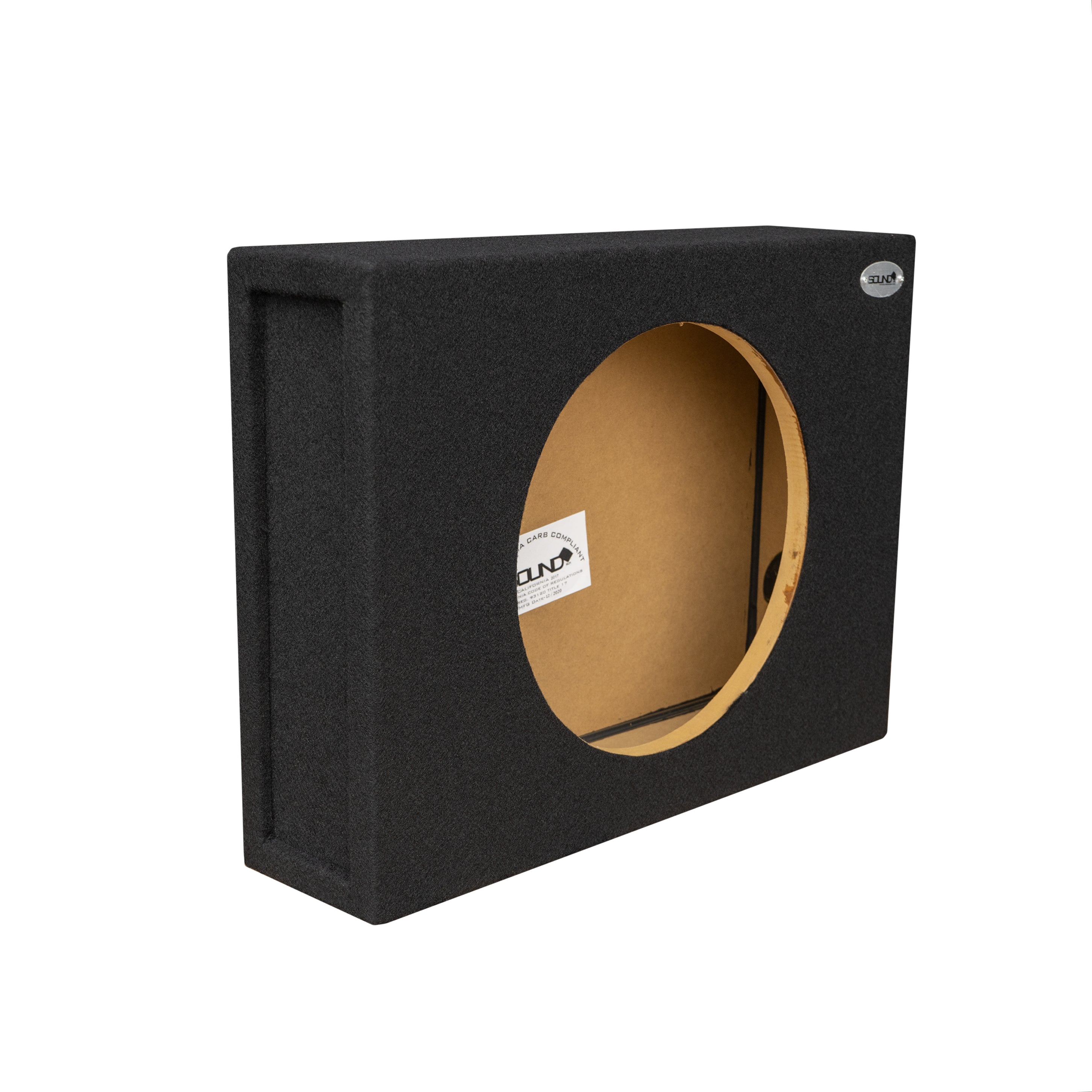 SoundBox Universal Single 12" Sealed Subwoofer Enclosure, Shallow Truck (Pair)