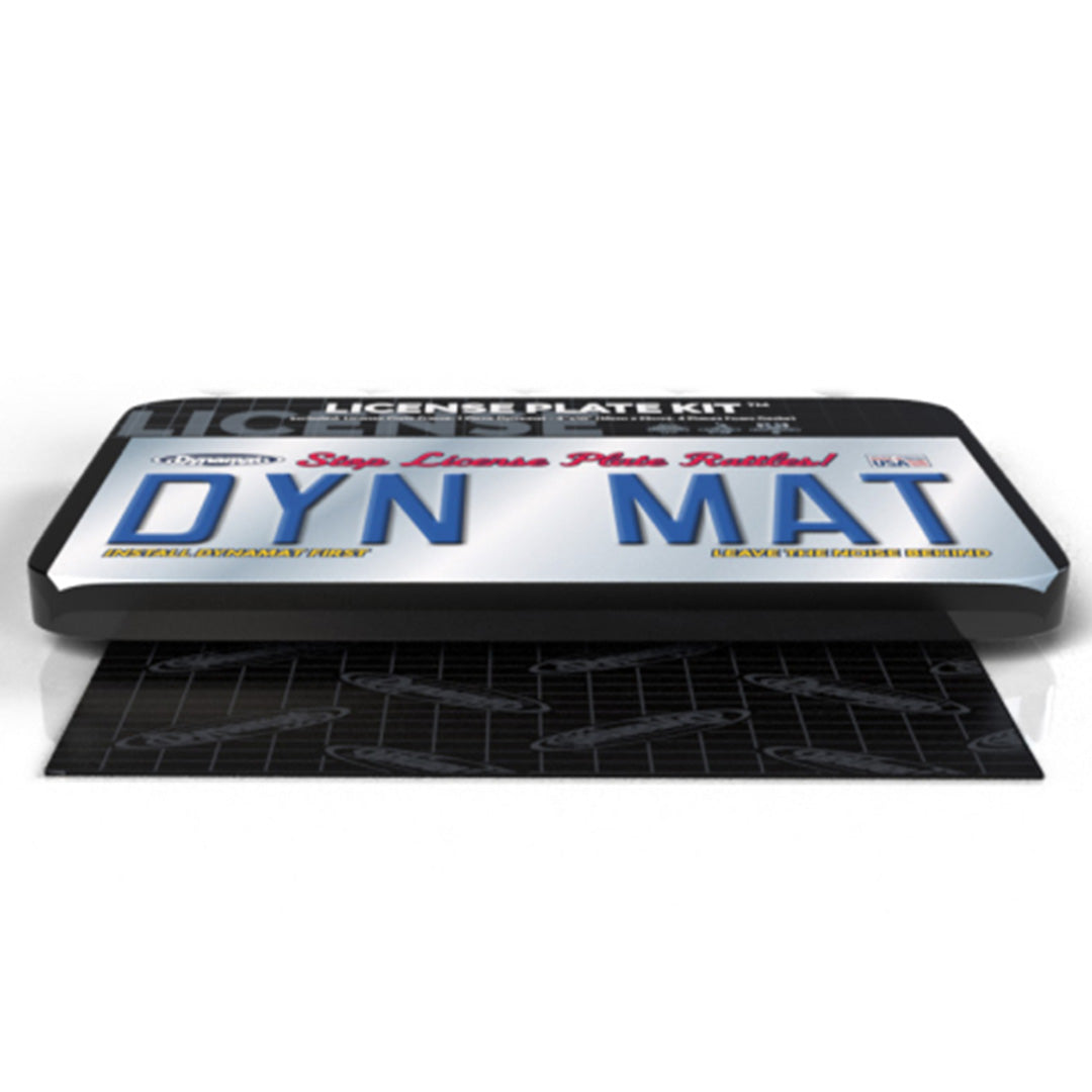Dynamat 19100, Xtreme License Plate Kit Sound Deadener w/ Frame