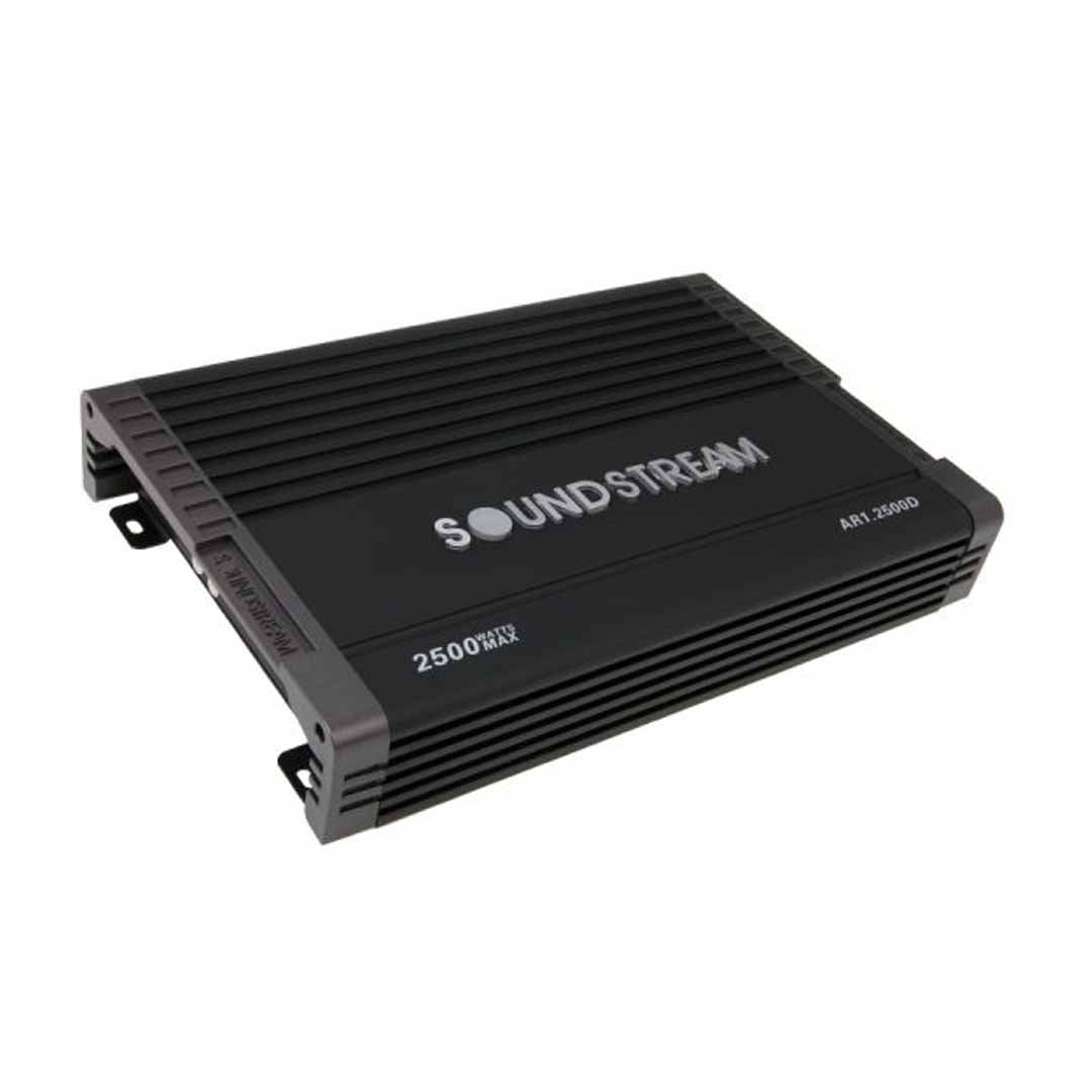 Soundstream AR1.2500D, Arachnid Monoblock Class D Amplifier w/Bass Knob - 2,500W