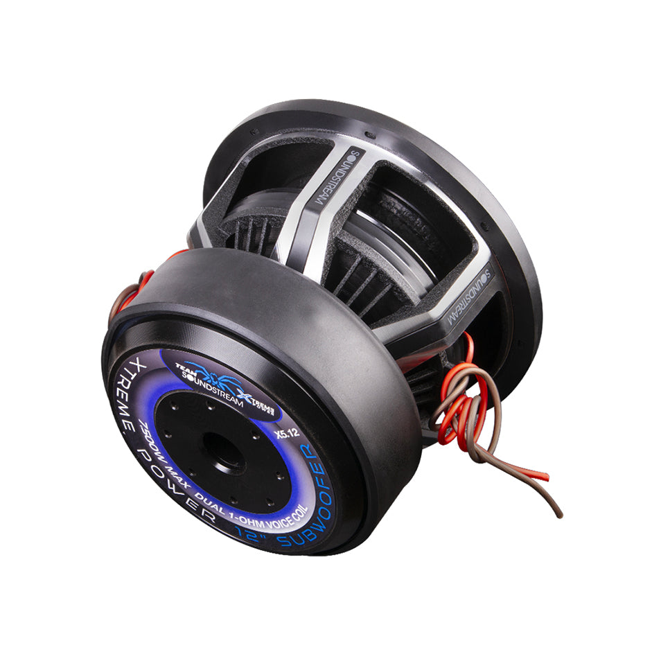 Soundstream X5.15, Team Series 15" Dual 1 Ohm 4" Voice Coil Competition Subwoofer - 5,000W