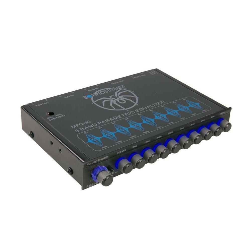 Soundstream MPQ-90, 1/2 DIN 9-Band Graphic EQ w/ Subwoofer Control