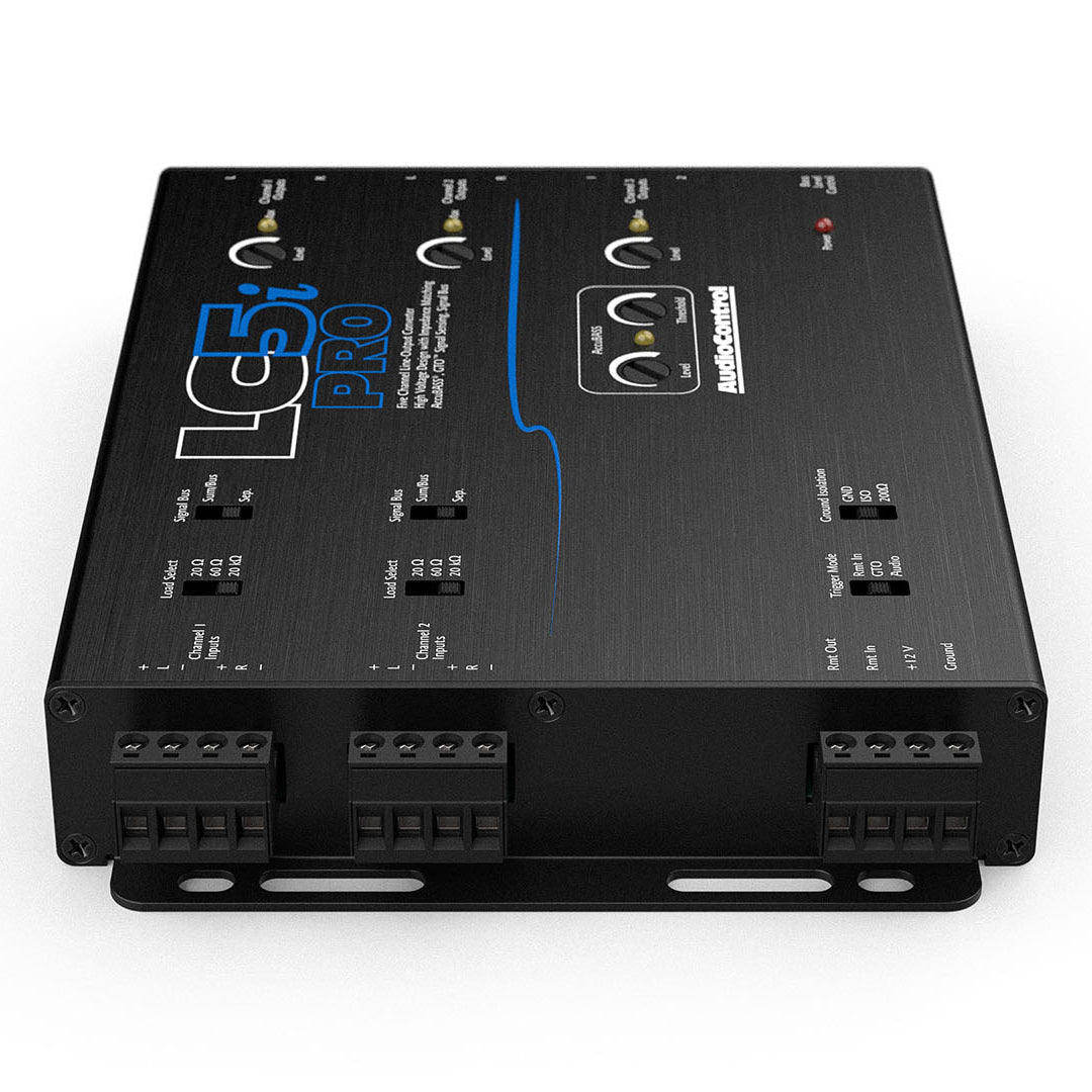 AudioControl LC5i Pro, 5 CH Line Out Converter w/ AccuBass & ACR-1 Dash Remote