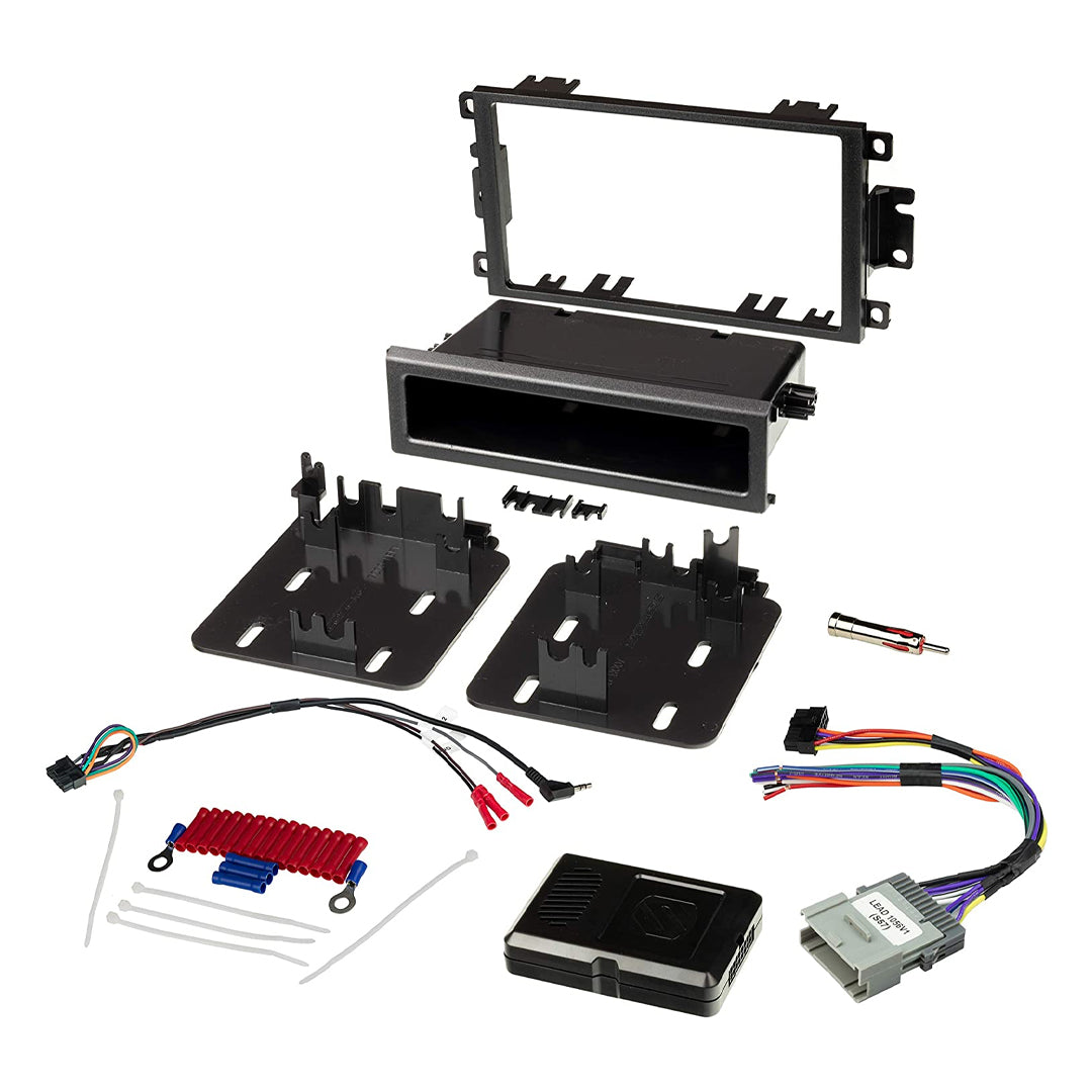 Scosche GMT0312DDCS, Double DIN Dash Kit & Interface Compatible w/ GM 2003-2012