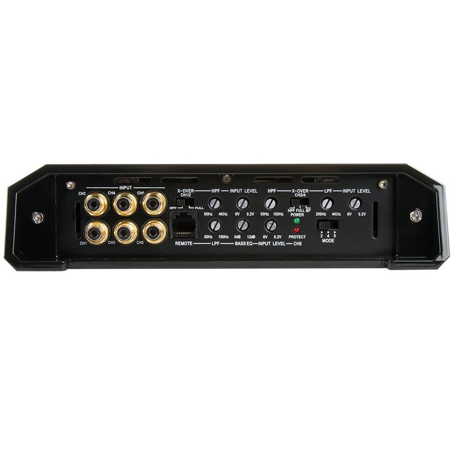 Soundstream T5.2500DL, Tarantula Electro 5 Channel Class D & A/B High Headroom Super Power Amplifier w/ RGB Lights - 2500W