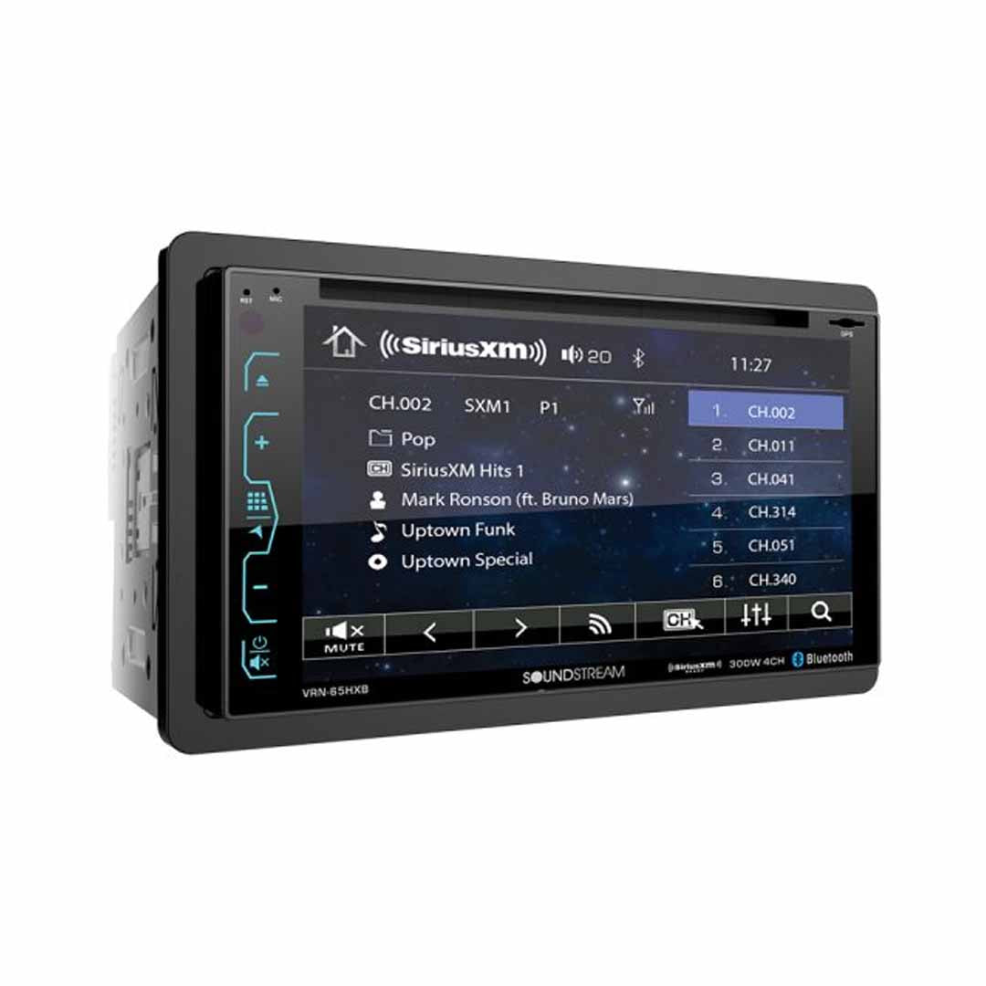 Soundstream VRN-65HXB, 2-DIN AptiX Source Unit w/ iGO GPS, PhoneLink, SXM Ready, & 7" LCD