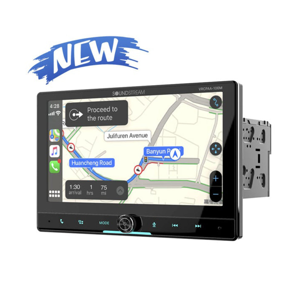 Soundstream VRCPAA-106M, 10.6" Multimedia Receiver w/ CarPlay and Android Auto