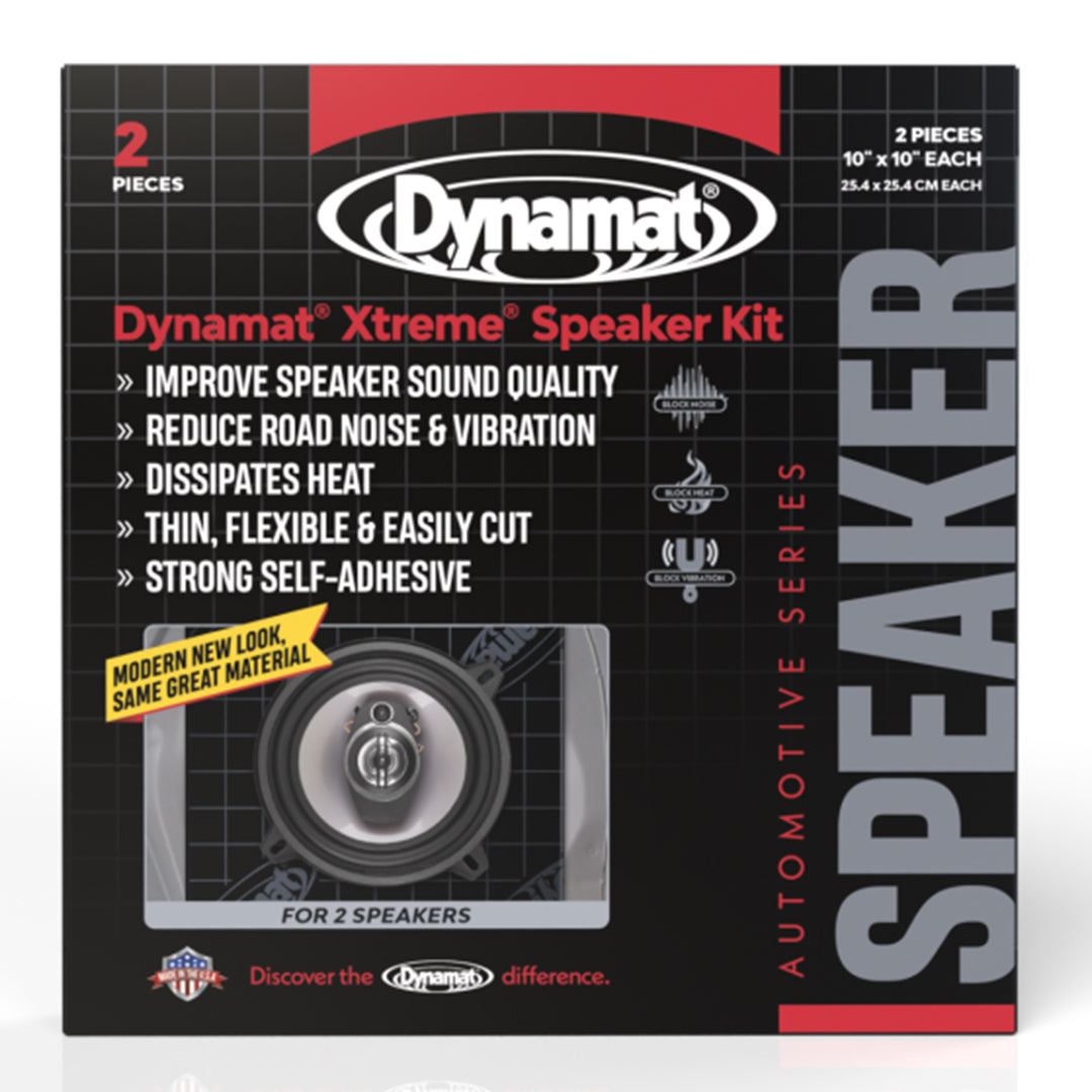 Dynamat 10415, Xtreme Sound Deadener Speaker Kit 2 Sheets (10"x 10")
