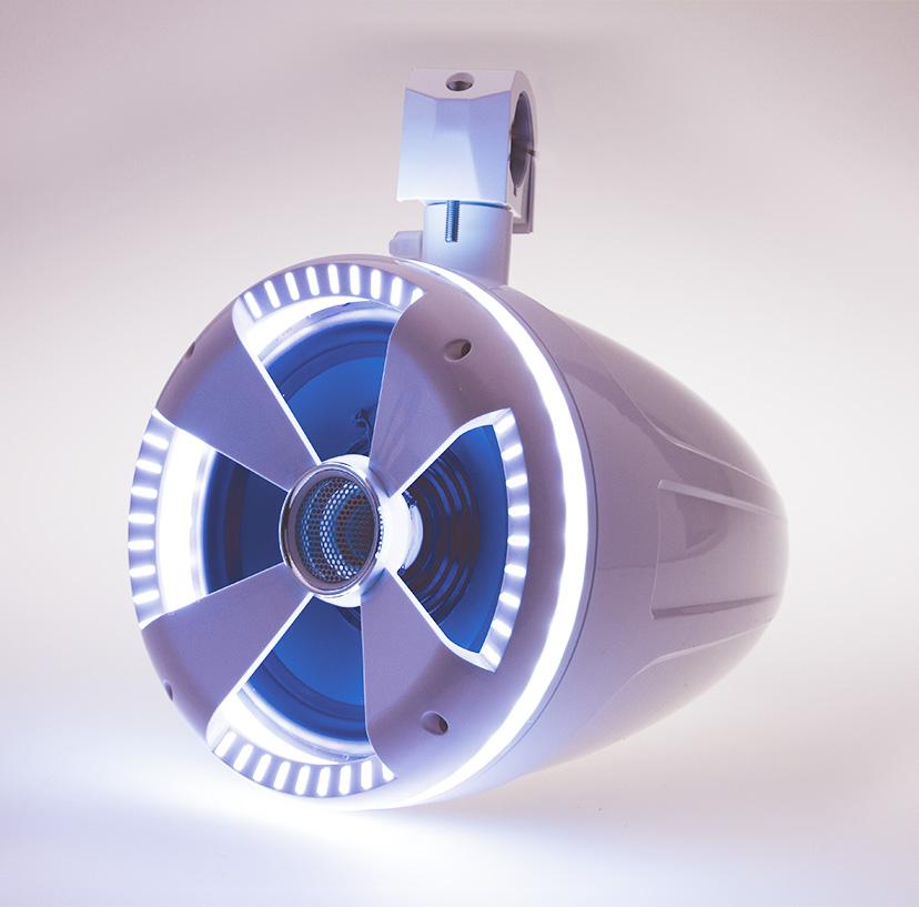 Soundstream LED-8W, Marine 8" Bright White LED Speaker Rings