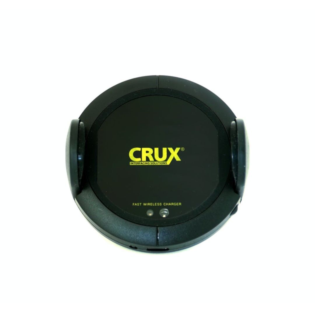 Crux CRISC-010, Motorized Wireless Qi charging with A/C vent or Telescopic Arm Mount - 10 Watts